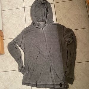 Lucky Brand Venice Burnout Lightweight Hoodie